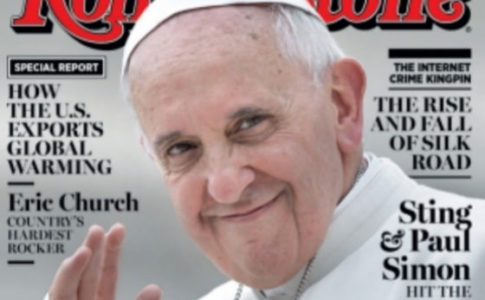 Papa Francisco na capa da revista Rolling Stone